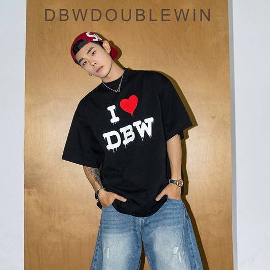 Three-Dimensional Print Oversize Short Sleeve T-Shirt WN20861