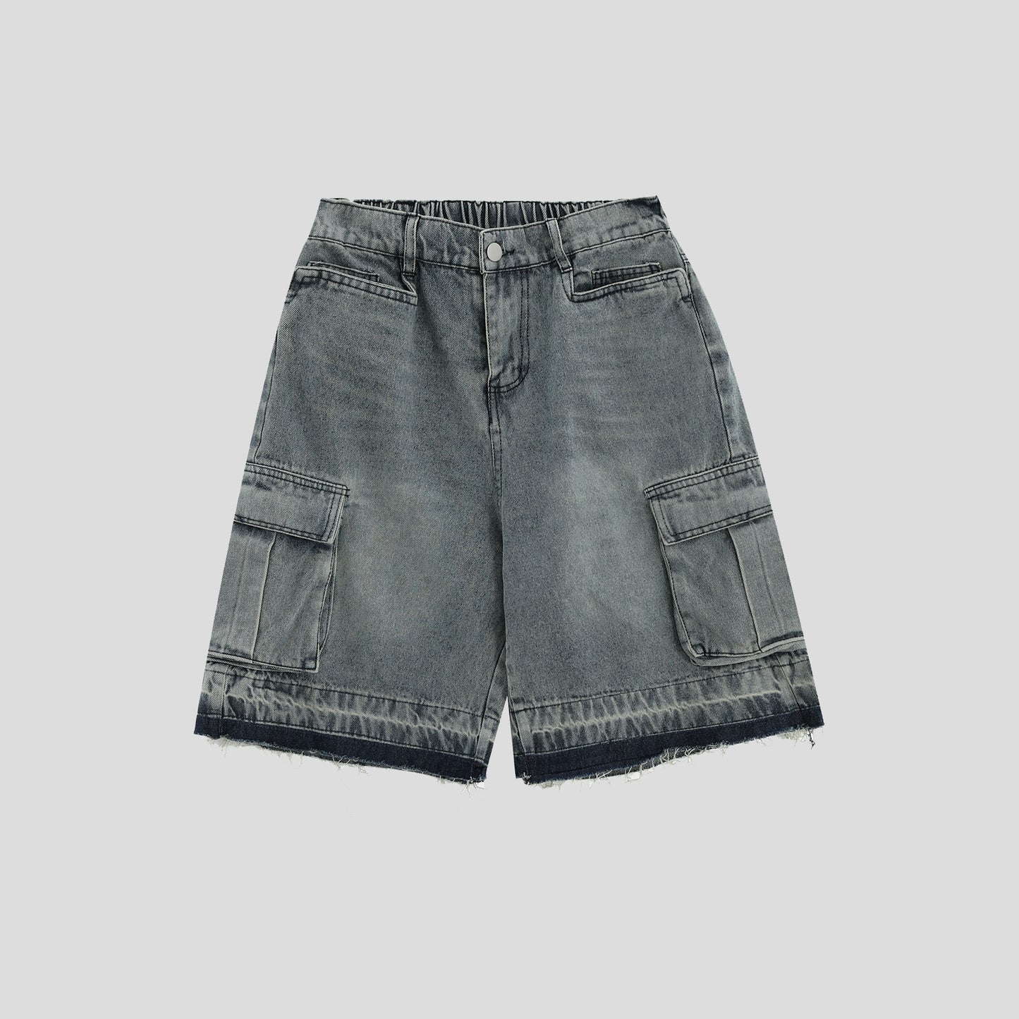 Damage Gradation Denim Short Pants WN7212