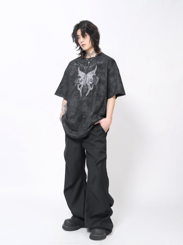 Graphic Print Oversize Short Sleeve T-Shirt WN24469