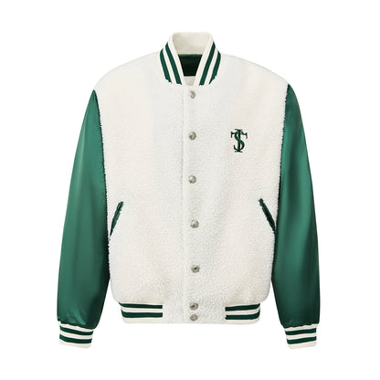 Sherpa Patchwork Baseball Jacket WN12001