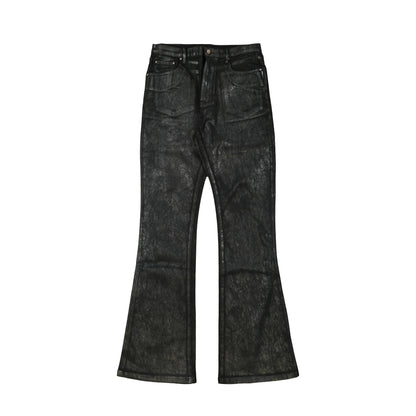 Coated Flare Denim Jeans WN26673