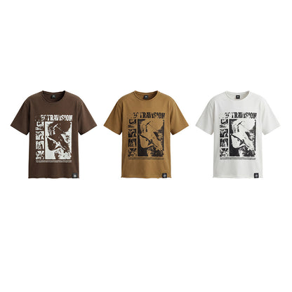 Graphic Illustration Print Short Sleeve T-Shirt WN25782