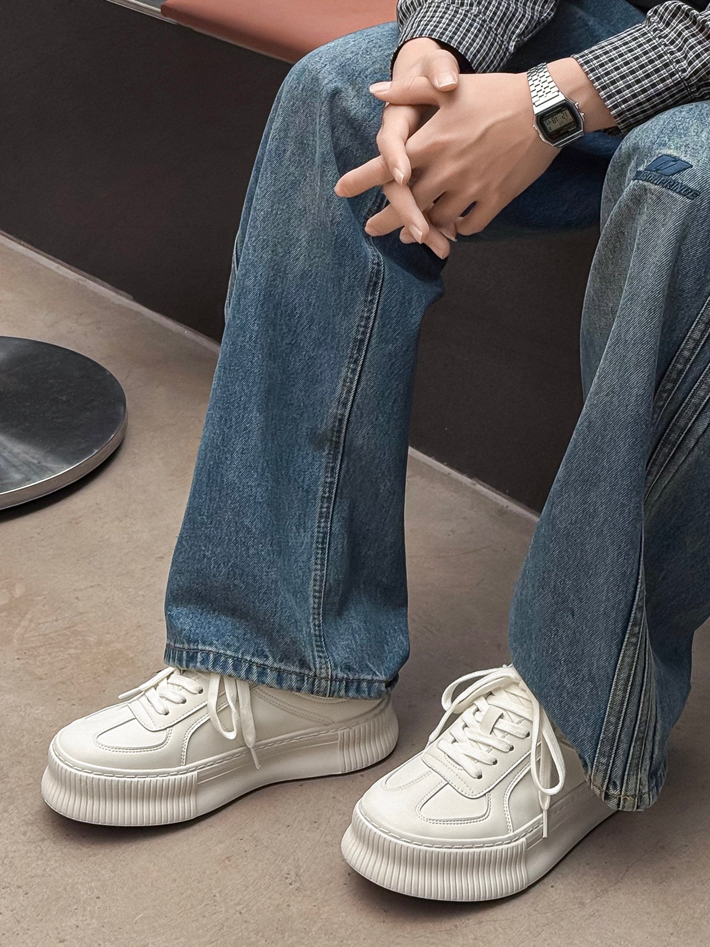 Rope Lace Platform Sneakers WN24536