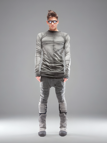 Geometry Tie-Dye Long Sleeve T-Shirt WN21971