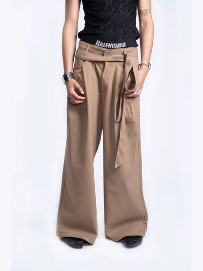 Belted Wide-Leg Trousers WN9252