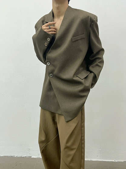 Oversize Irregular Design Tailored Jacket WN5032