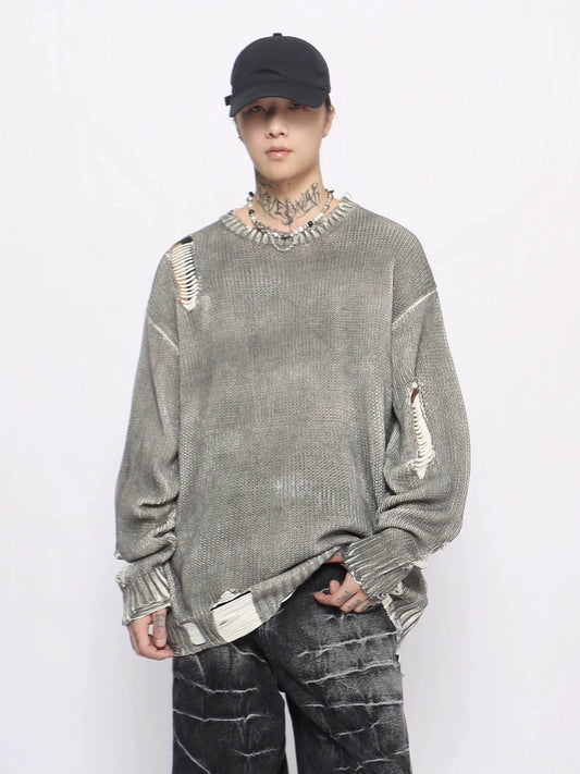 Damage Design Oversize Knit Sweater WN10920