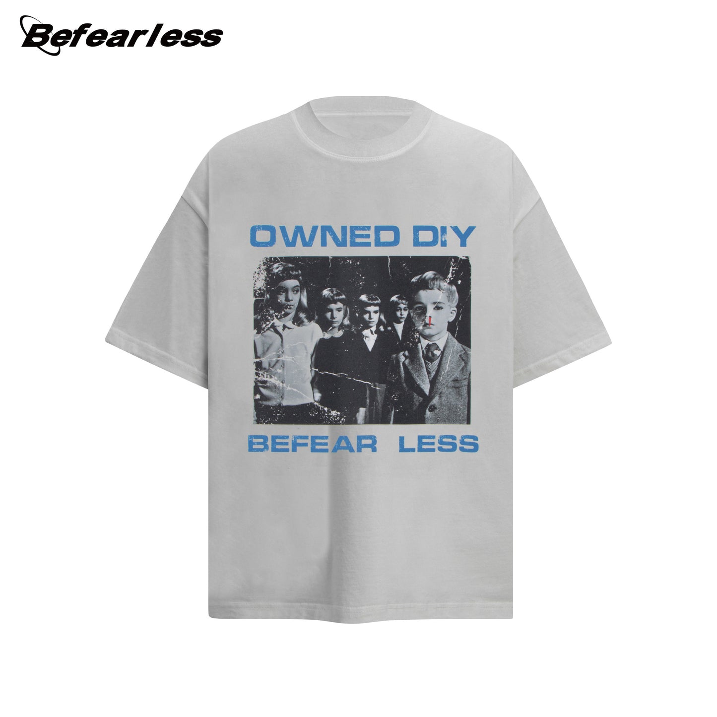 Washed Kids Photo Print Oversize Short Sleeve T-Shirt WN26322