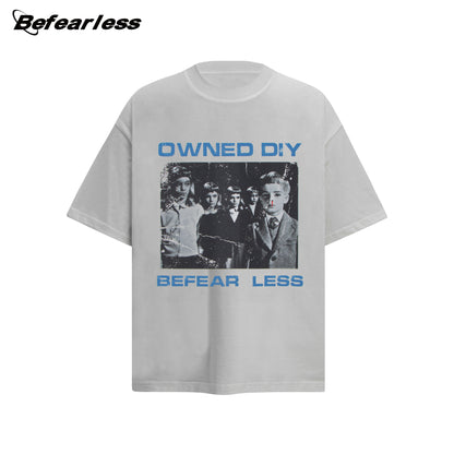 Washed Kids Photo Print Oversize Short Sleeve T-Shirt WN26322