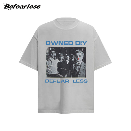 Washed Kids Photo Print Oversize Short Sleeve T-Shirt WN26322