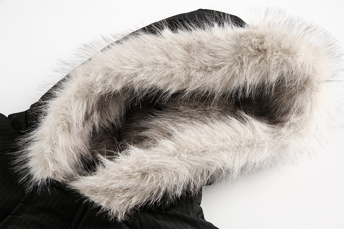 Thickened Fur Collar Short Puffer Jacket WN11367