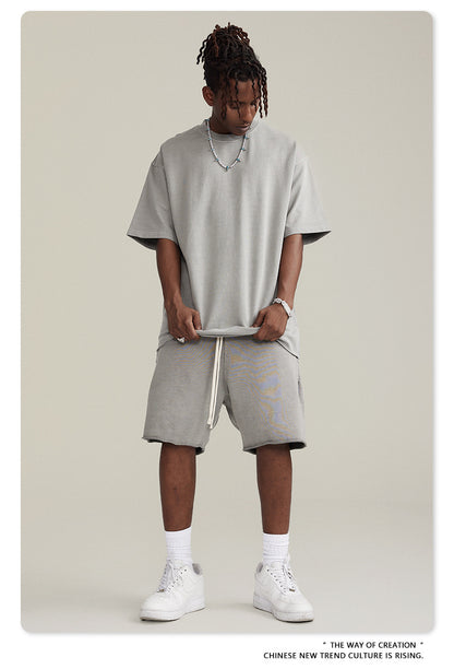 Water Washed Heavyweight Oversize Short Sleeve T-Shirt WN6077