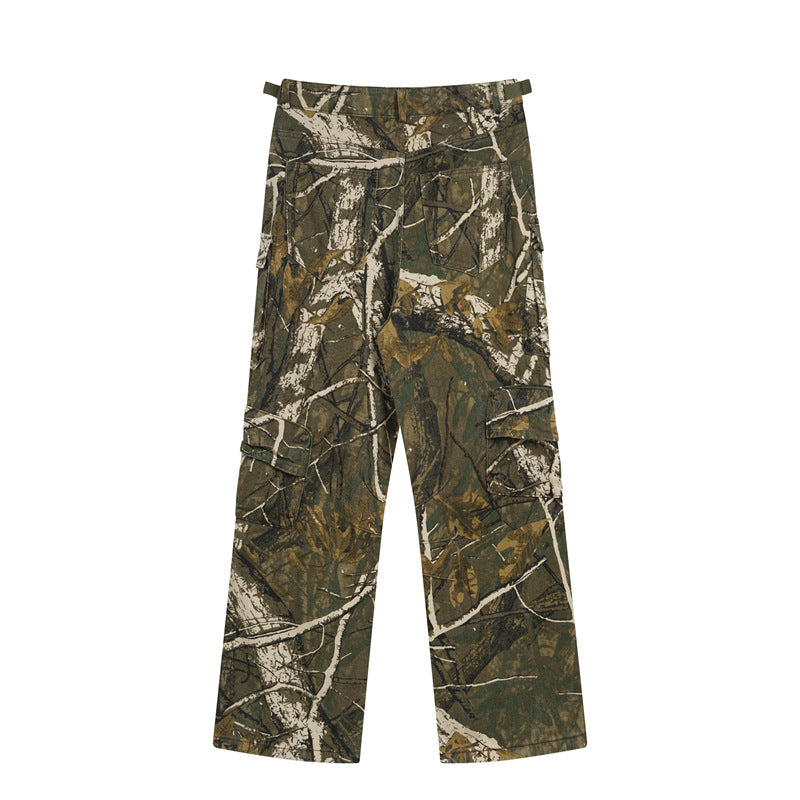 Camouflage Straight Cargo Pants WN11158