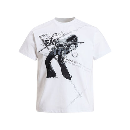 Abstract Pattern Short Sleeve T-Shirt WN25926