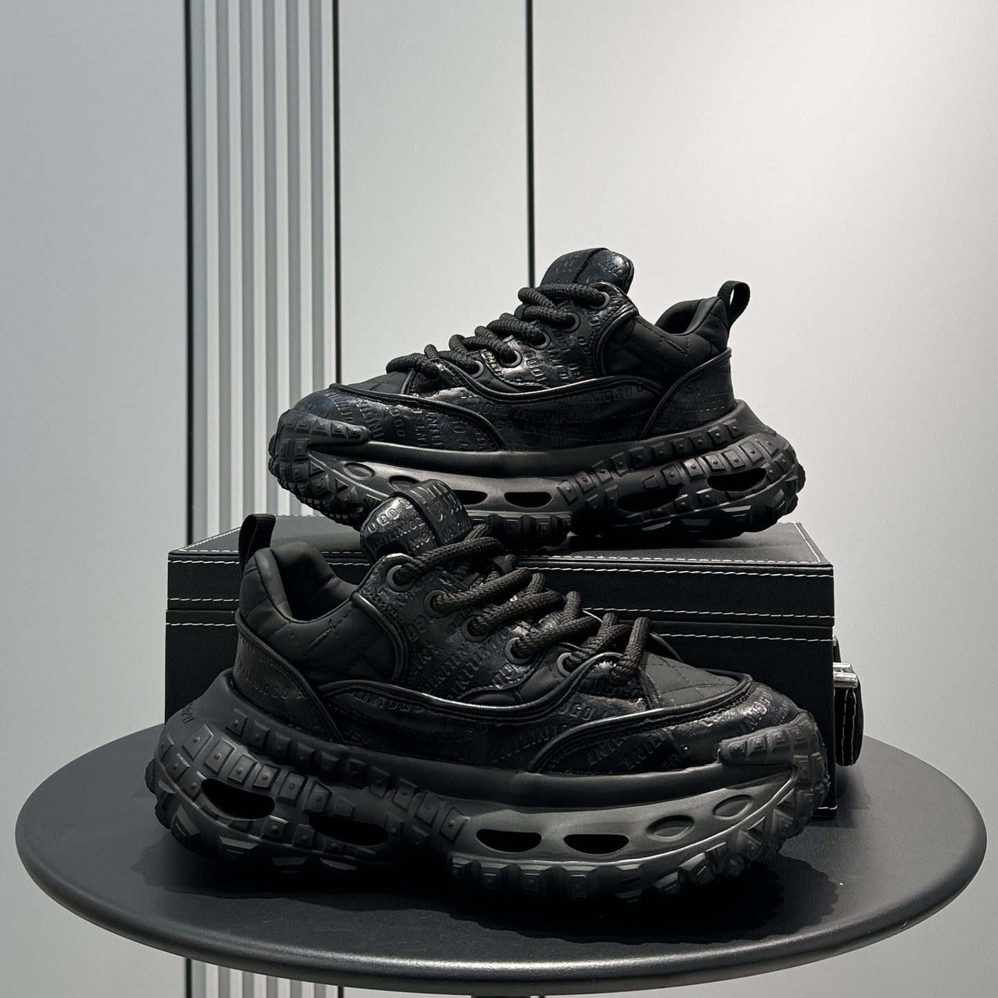 Print Platform Height-Increasing Dad Sneakers WN24752