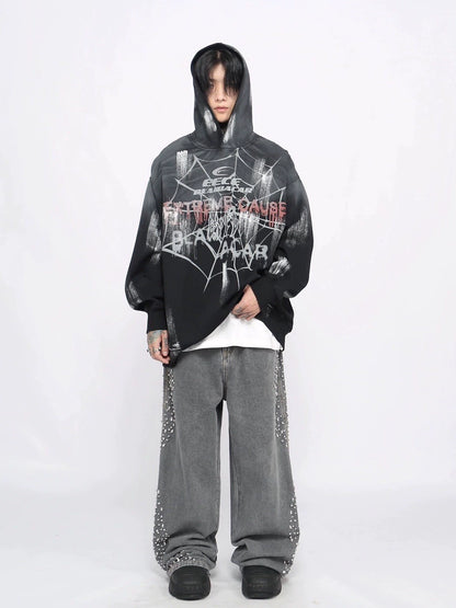 Oversize Print Hoodie WN8737