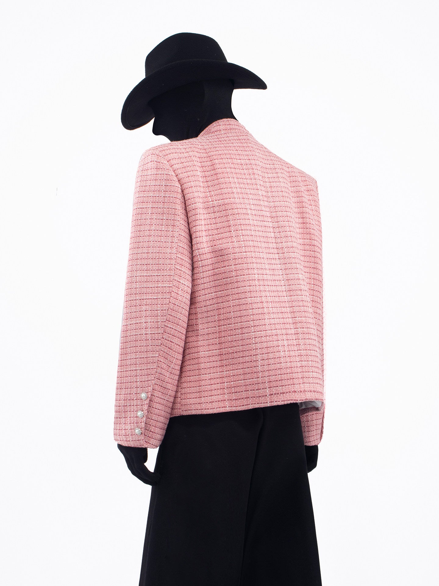 Pearl Beads Chain Pocket Tweed Jacket WN23663