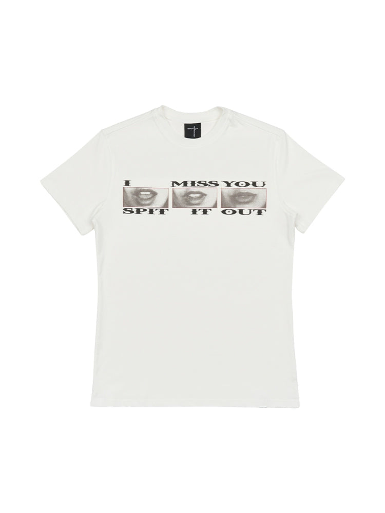 Lips Graphic Print Short Sleeve T-Shirt WN18057