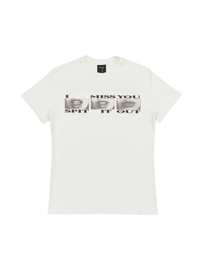 Lips Graphic Print Short Sleeve T-Shirt WN18057