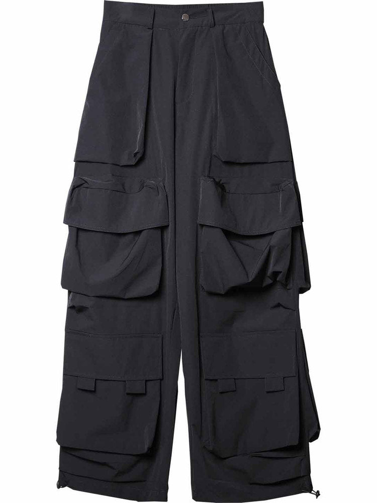 Functional Multi-Pocket Wide Leg Cargo Pants WN22539