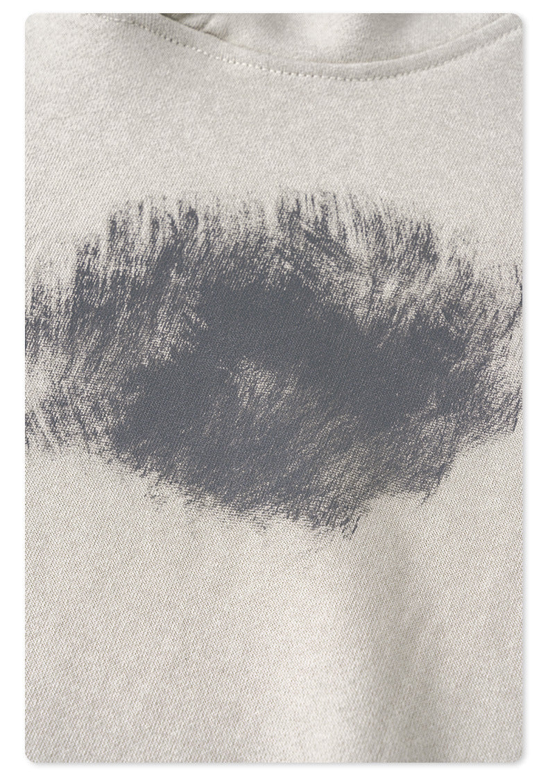 Oversize Brushed Paint Hoodie WN7867