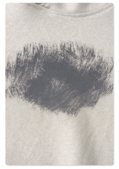 Oversize Brushed Paint Hoodie WN7867