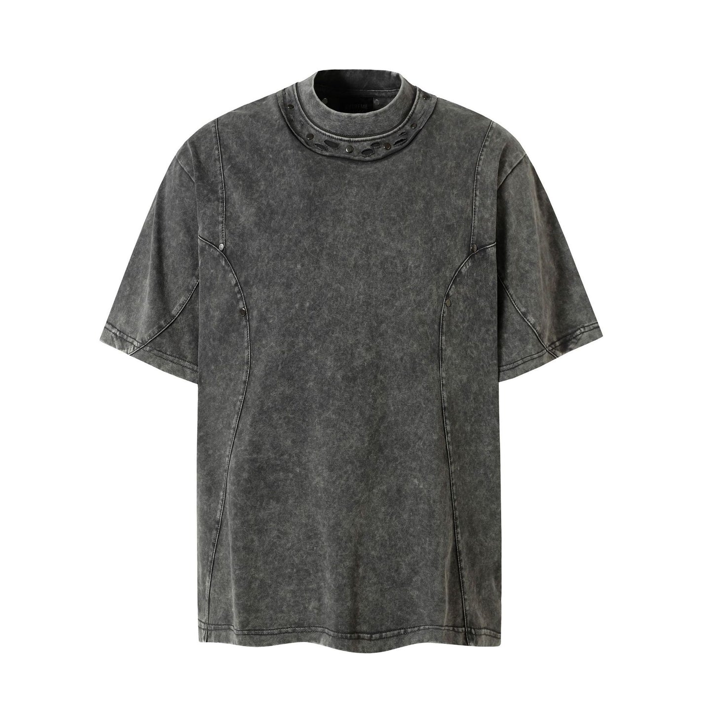 Studs Washed Short Sleeve T-Shirt WN26765