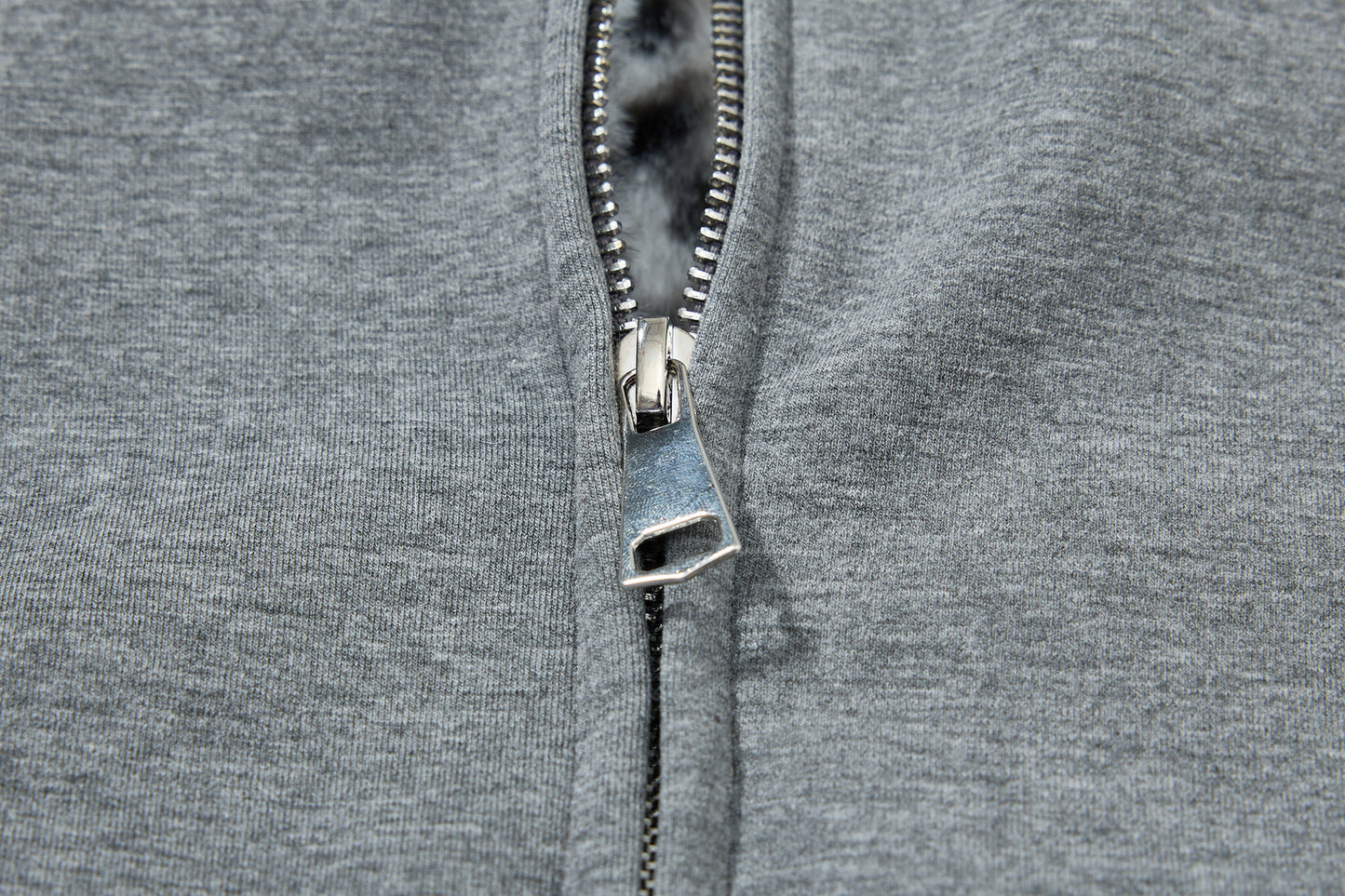 Fake Fur Collar Leopard Print Padded Jacket WN23076