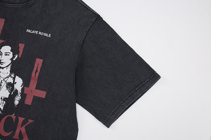 Graphic Letter Print Short Sleeve T-Shirt WN25520