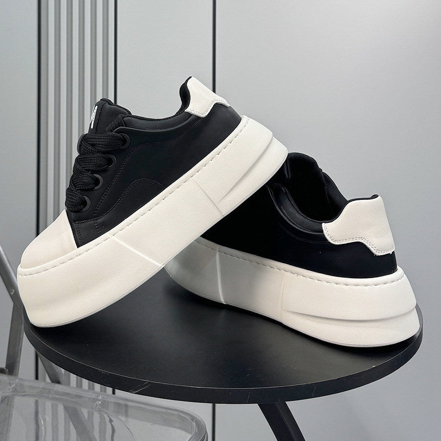 Lace Up Platform Thick Sole Sneakers WN24616