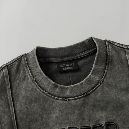 Washed Flap Pocket Short Sleeve T-Shirt WN26794
