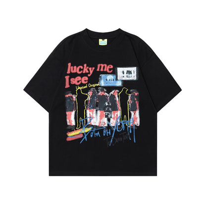 Graphic Print Short Sleeve T-Shirt WN25943