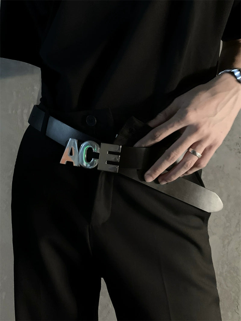 3D Metal Buckle PU Leather Belt WN20037