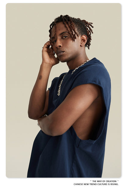 Washed Oversize Tank Top T-shirt WN6447