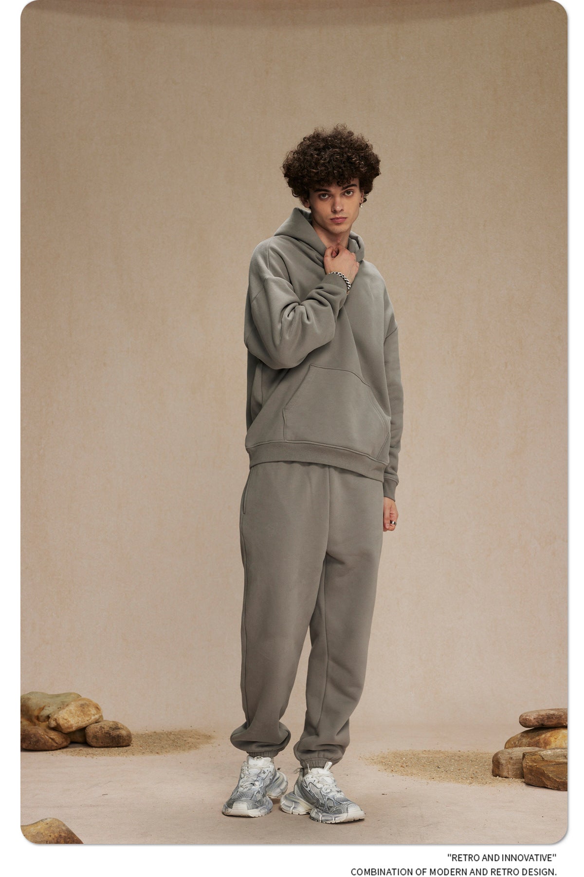 Oversize Plain Hoodie WN9968