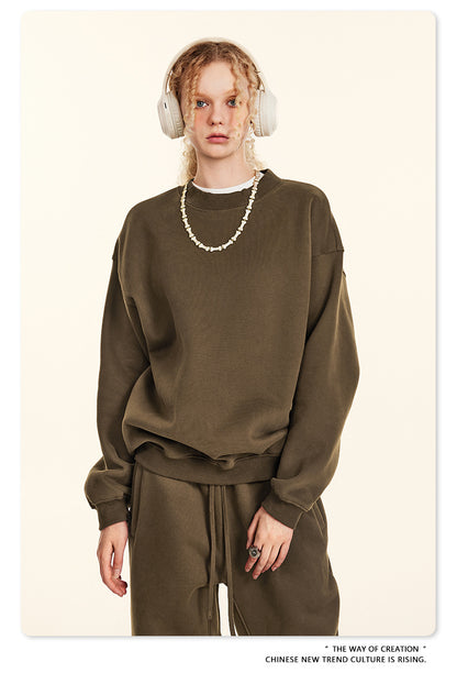 Fleece Lining Oversize Sweatshirt WN9928