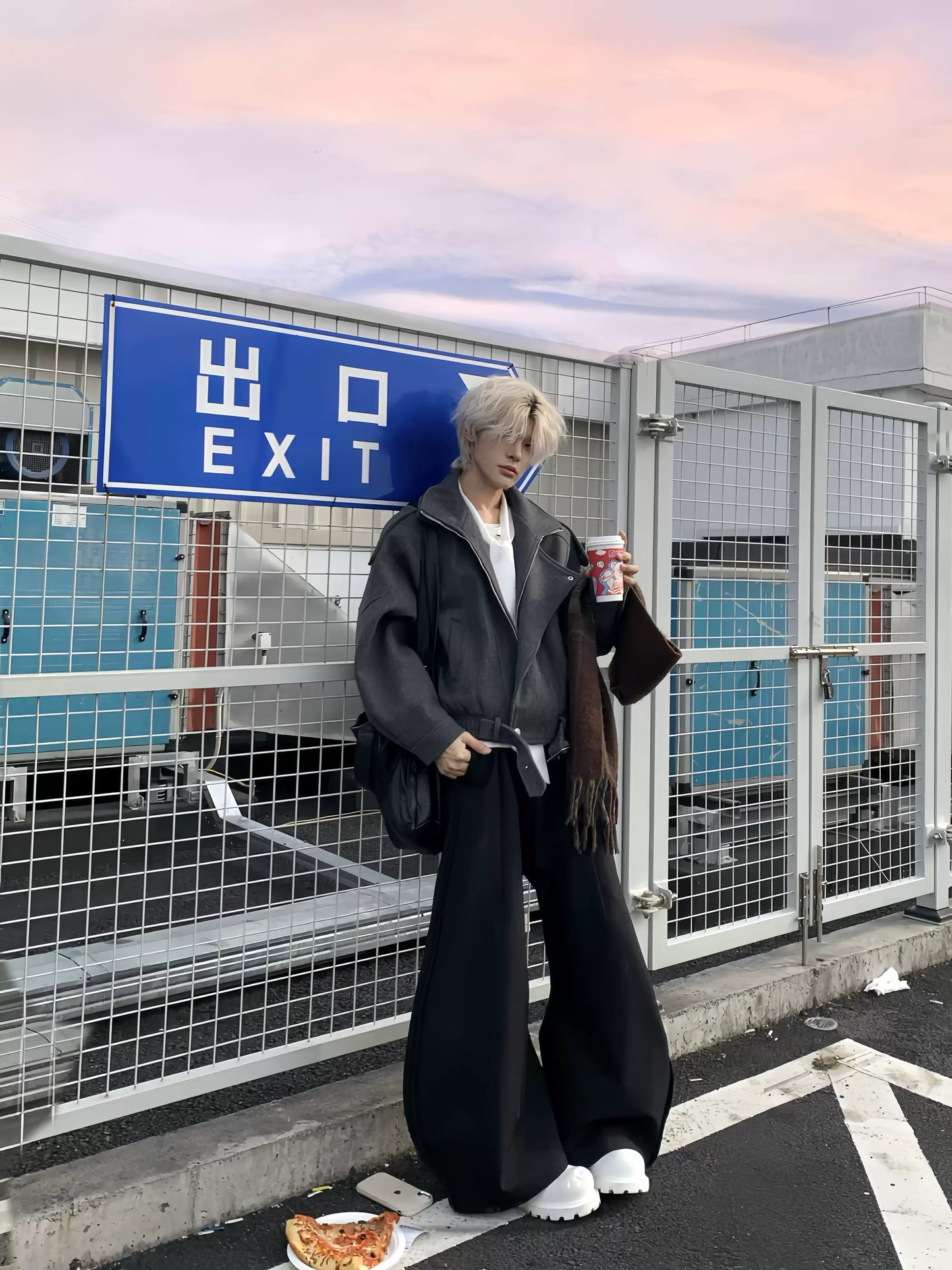 Padded Oversize Zipper Jacket WN19891