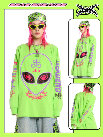 Graphic Letter Print Long Sleeve T-Shirt WN22282