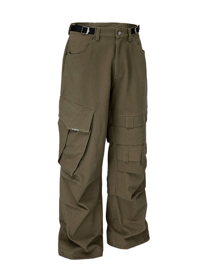 Multi-Pocket Straight Cargo Pants WN12263