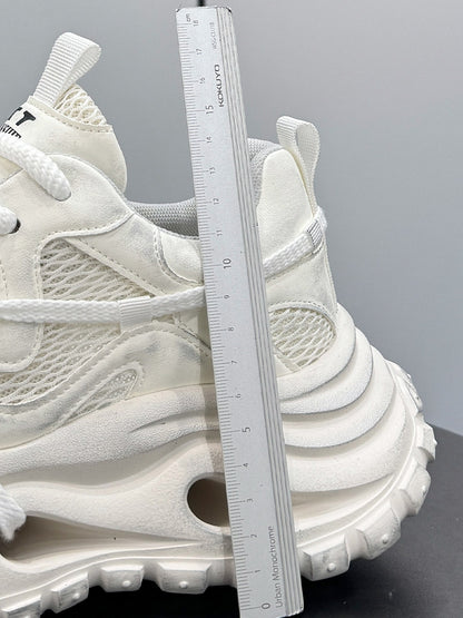 Mesh Panel Air Sole Chunky Sole Sneakers WN24716