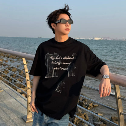 Graphic Print Oversize Short Sleeve T-Shirt WN25266