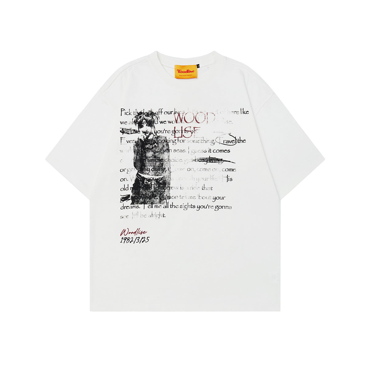 Graphic Letter Print Short Sleeve T-Shirt WN26028
