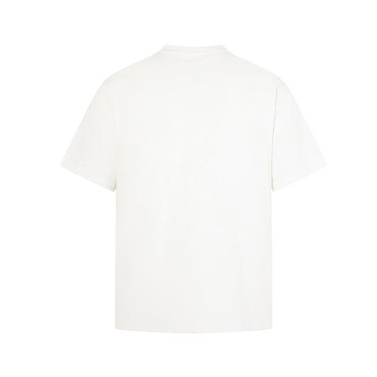Slub Cotton Graphic Print Short Sleeve T-Shirt WN25705