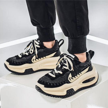Mesh Panel Chunky Sole Sneakers WN23341