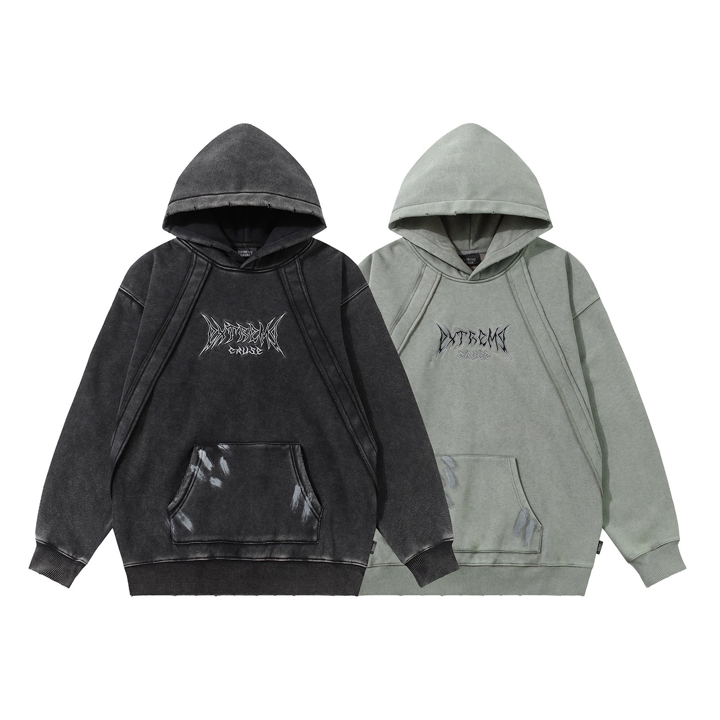 Heavyweight Washed Fleece Lining Pullover Hoodie WN25682