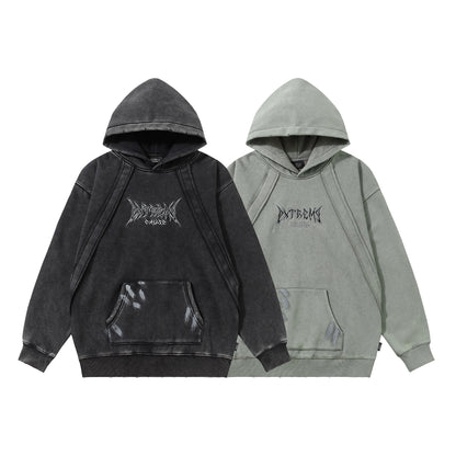 Heavyweight Washed Fleece Lining Pullover Hoodie WN25682