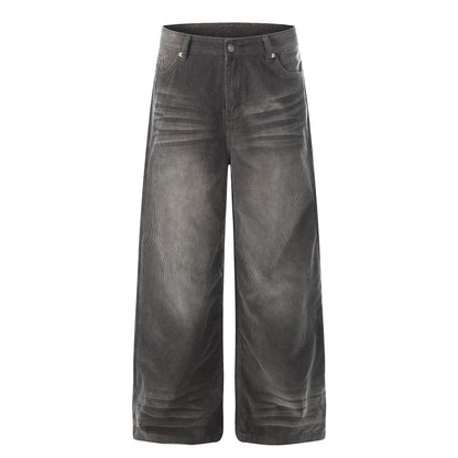 Washed Corduroy Straight Pants WN25511