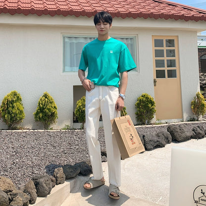 Solid Color Short Sleeve T-Shirt WN20226