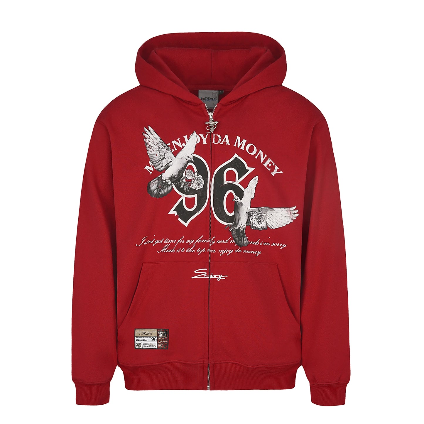 Print Zipper Hoodie WN12011