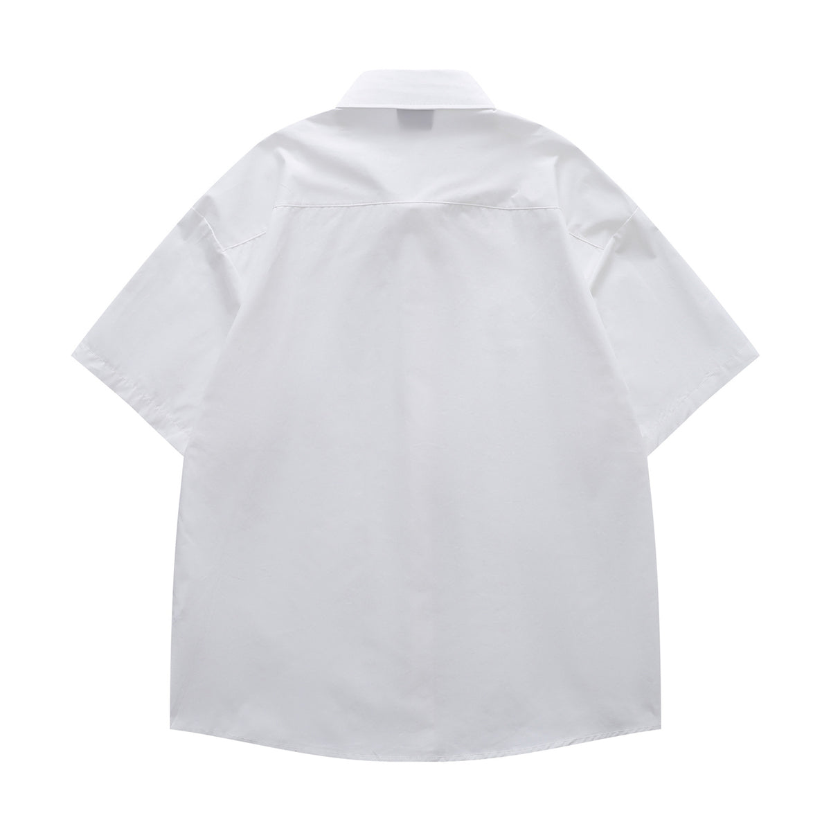 Cat Embroidery Oversize Short Sleeve Shirt WN26845